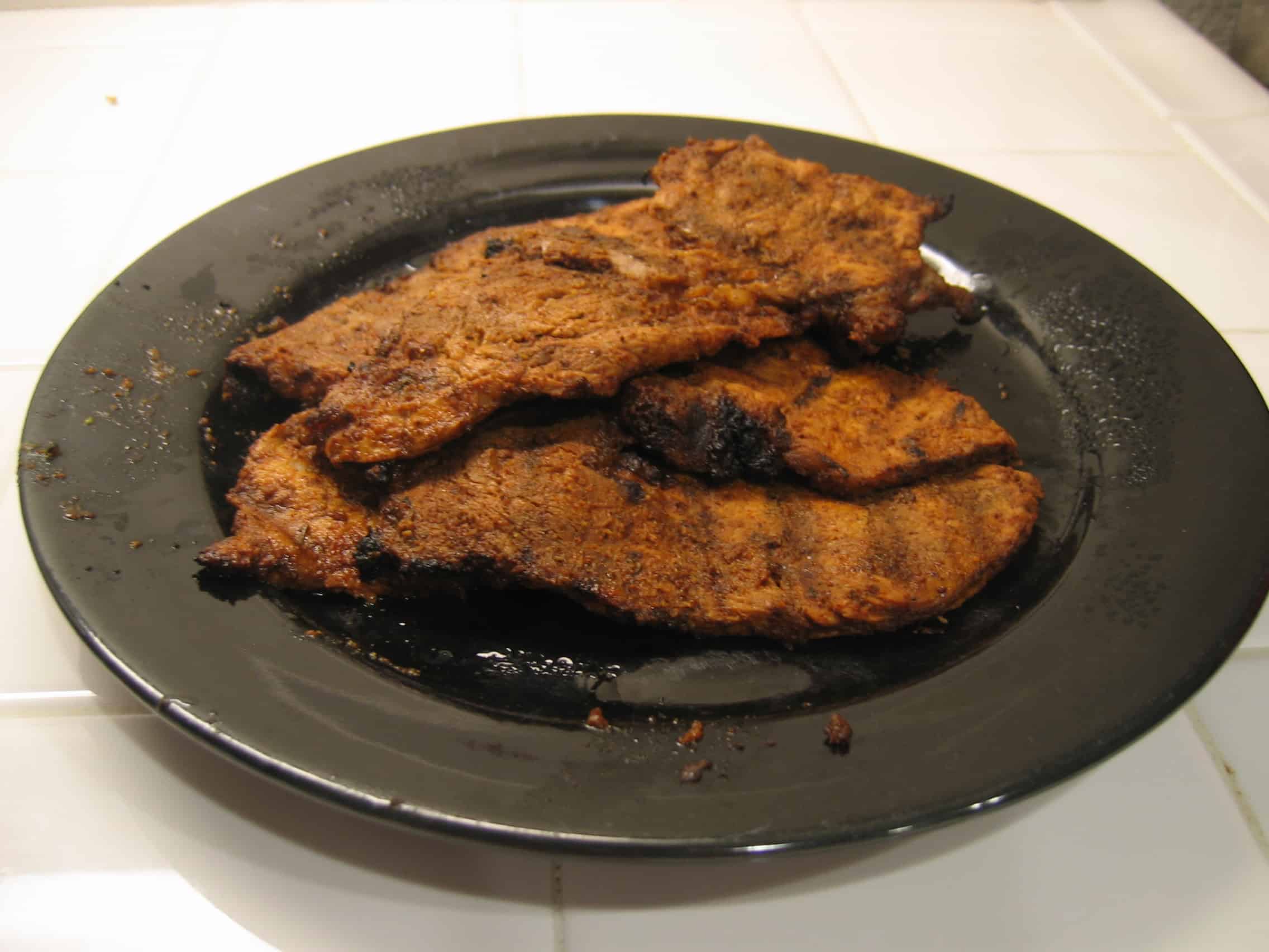 Pork adobada on a plate